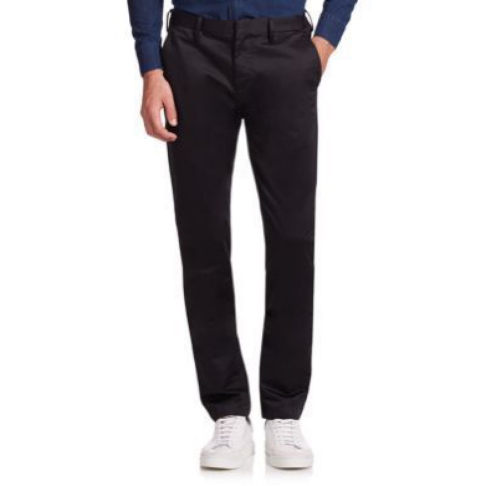 Burberry Men’s Black Cotton Chino Pants